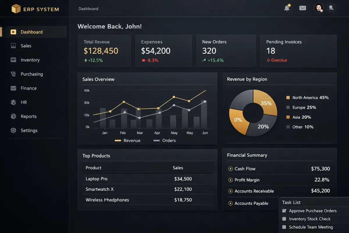 ERP Dashboard